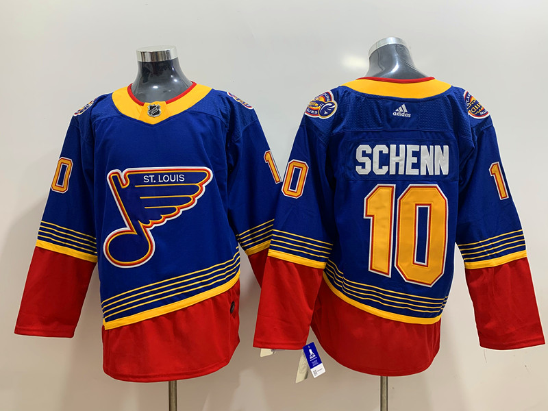 Men's St. Louis Blues Brayden Schenn #10 Blue Breakaway Jersey